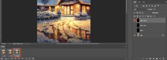 用PS制作动态雪景的教程