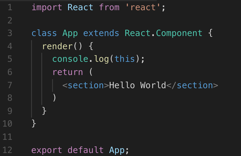 React
