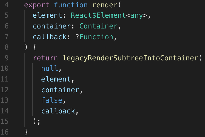 ReactDOM.render()