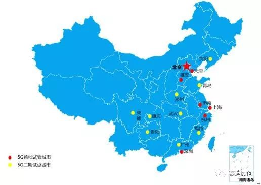 中国联通5G区域部署