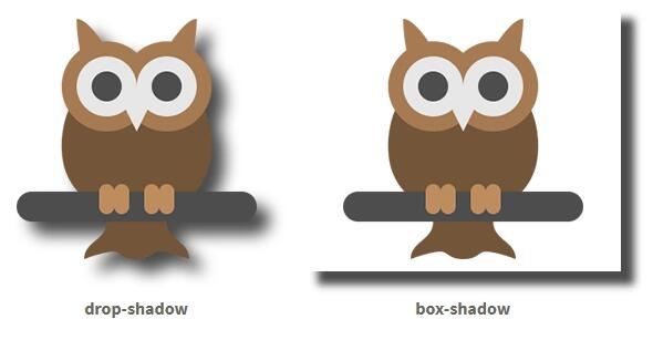 CSSは、影の比較ドロップシャドウやボックスシャドウ：リアルへのWebフロントエンドエントリー