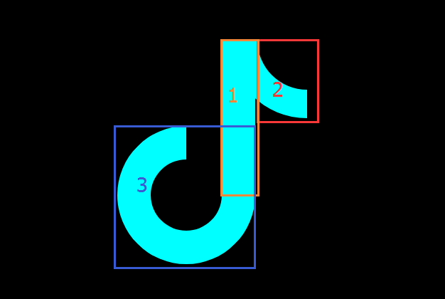 CSS3解析抖音 LOGO制作