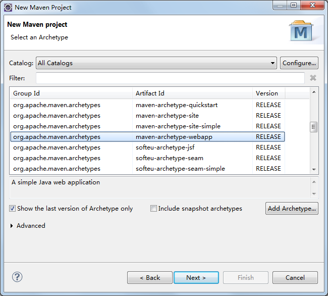maven-archetype-webapp
