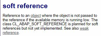 Java和ABAP中的几种引用类型的分析和比较