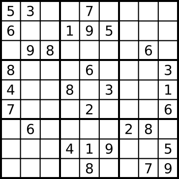 Sudoku 谜面