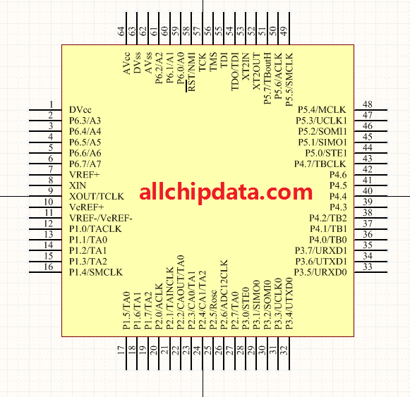 MSP430F149 Minimum System Schematic And Chip Package Sharing ...