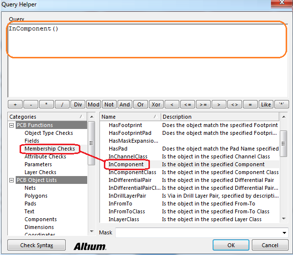 在Altium Designer中查询语句（Query）Query helper Querybuilder_ad query 命令CSDN博客