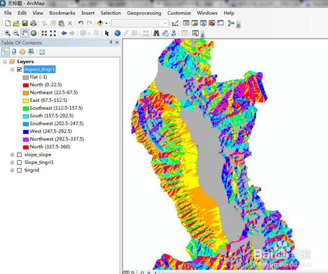 arcgis教程之dem高程的应用坡度坡向提等高线