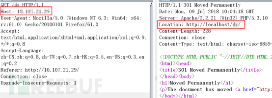 检测到目标URL存在http host头攻击漏洞，修复方案