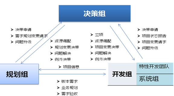 图 2 .大型项目的组织结构