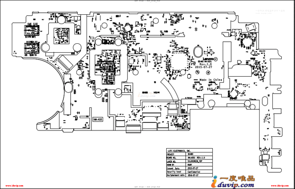 联想IdeaPad 720S-14IKB Compal CIZVO_S0 LA-E581P Rev 2A笔记本PDF点位图