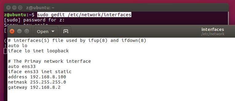 为VMware虚拟机内安装的Ubuntu 16.04设置静态IP地址（NAT方式）