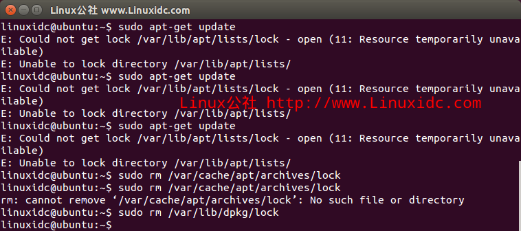 E: 无法获得锁 /var/lib/apt/lists/lock - open (11 资源临时不可