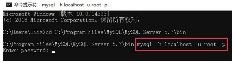 登录MySQL数据库