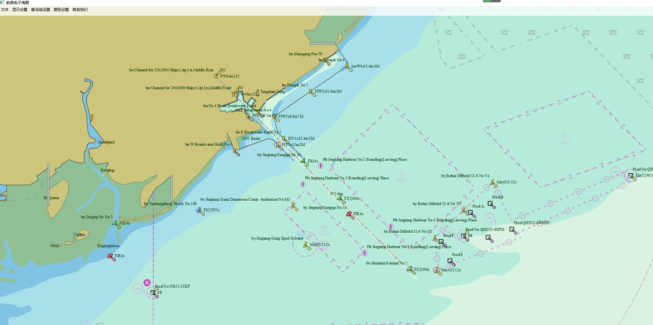 电子海图开发第三十篇s57s52标准电子海图面物标区域的图案填充共一百