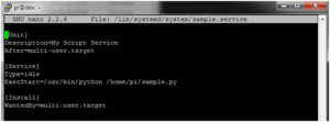配置systemd在启动时在Raspberry Pi上运行程序