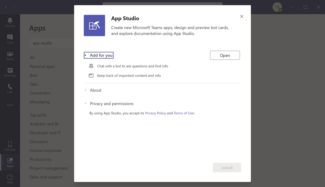 AppStudio