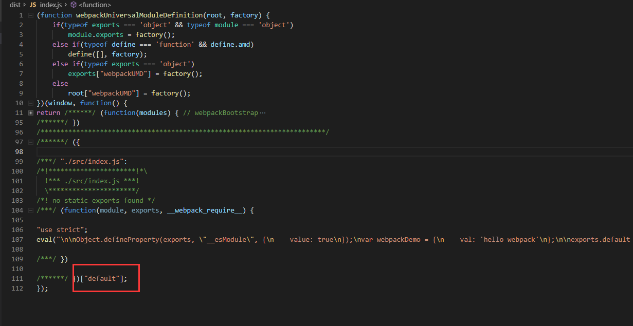 pack打包UMD的export问题_webpack umdCSDN博客