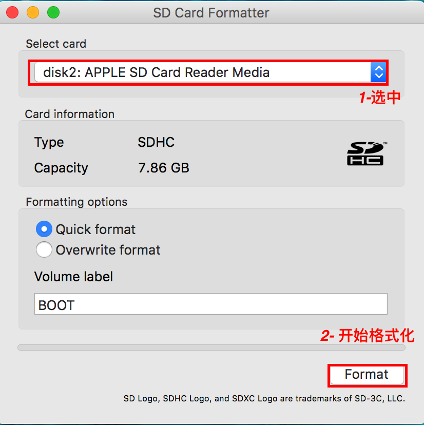 Format sd macbook pro