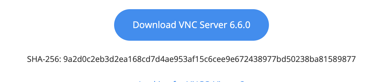 vnc官网软件散列值示例