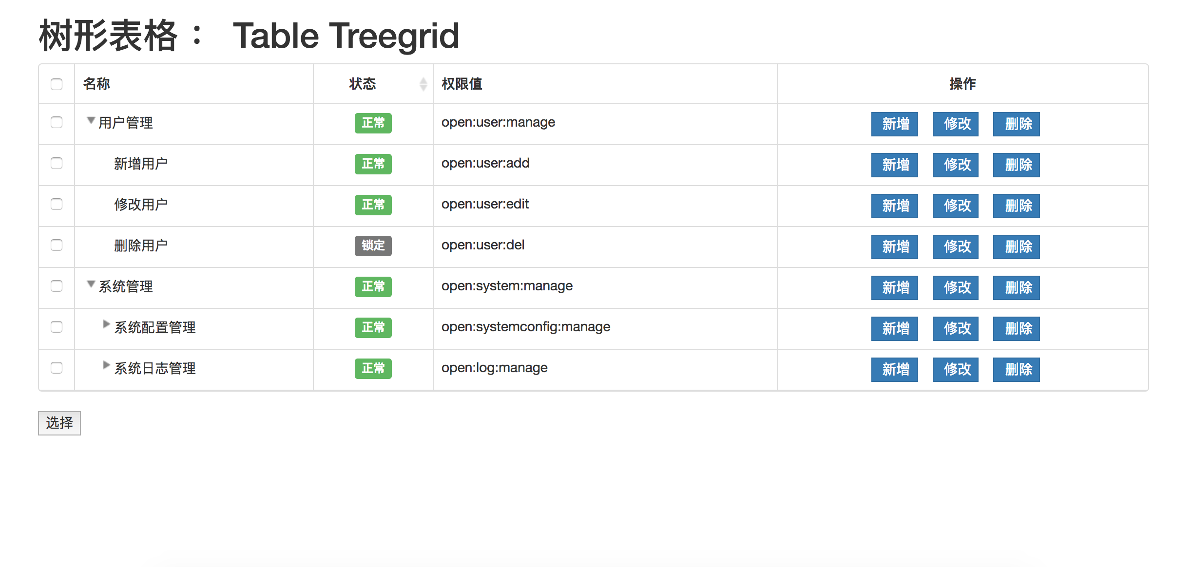 bootstraptable + treegrid 实现树形表格_bootstraptable treegrid apiCSDN博客