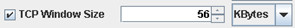 指定TCP窗口大小