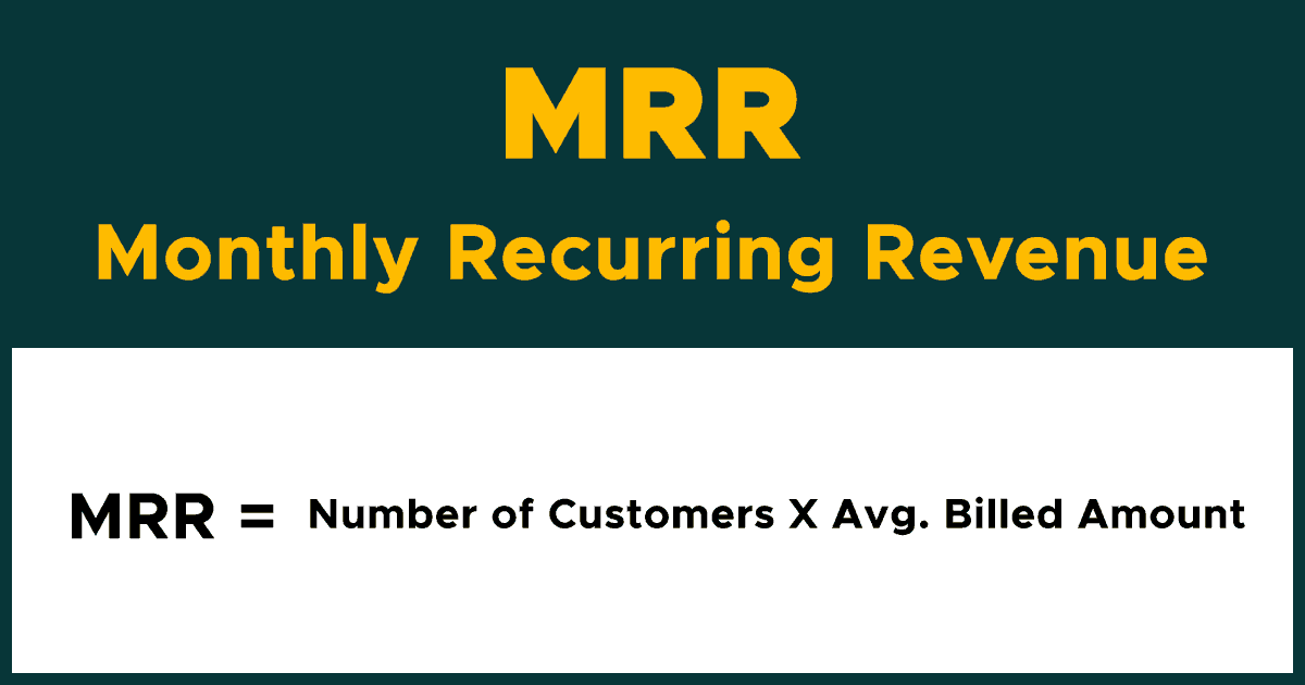 monthly recurring revenue formula