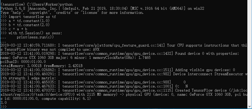win10下安装anaconda cuda cudnn tensorflow keras pytorch pycharm