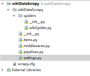 wikiDataScrapy项目