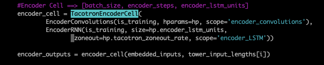 tacotron-2 encoder