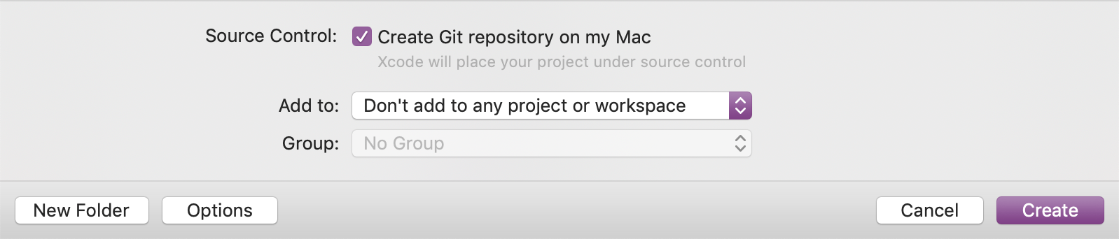 默认创建Git 仓库