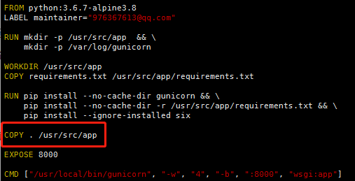我的Dockerfile