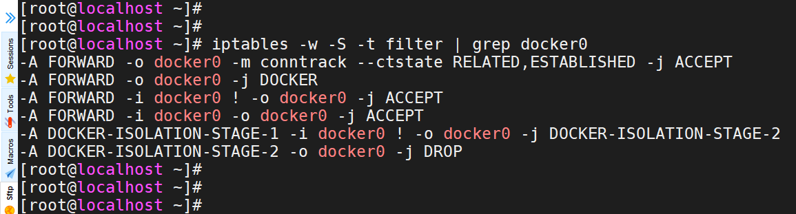 docker iptables