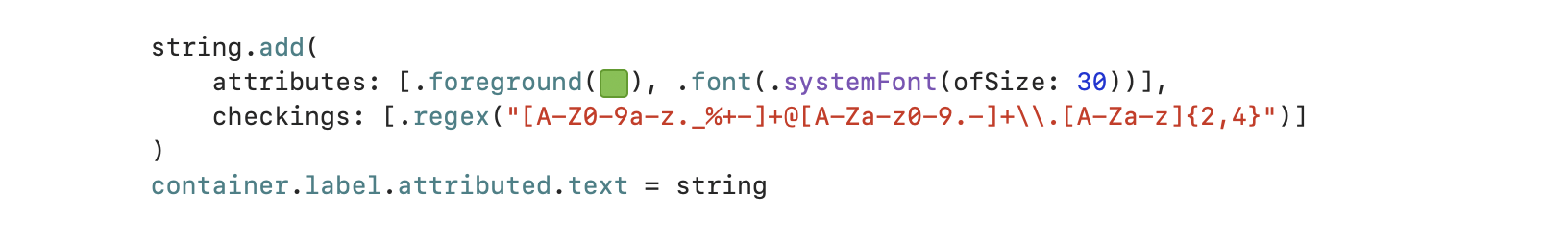 AttributedString-Checking