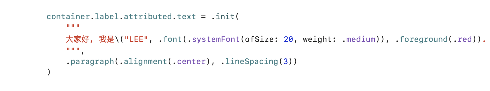 AttributedString
