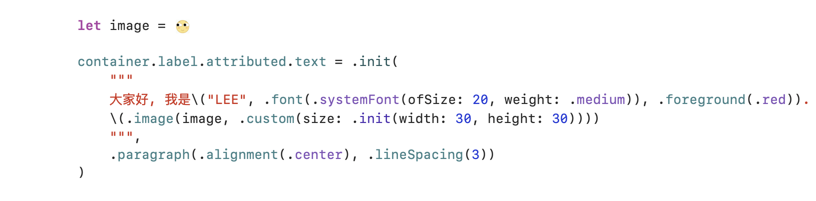 AttributedString