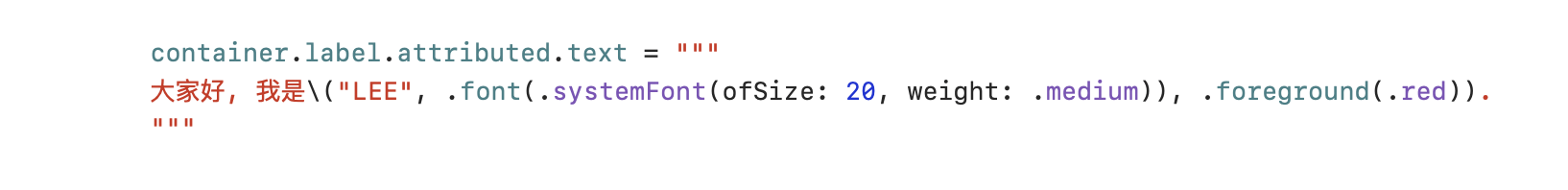 AttributedString