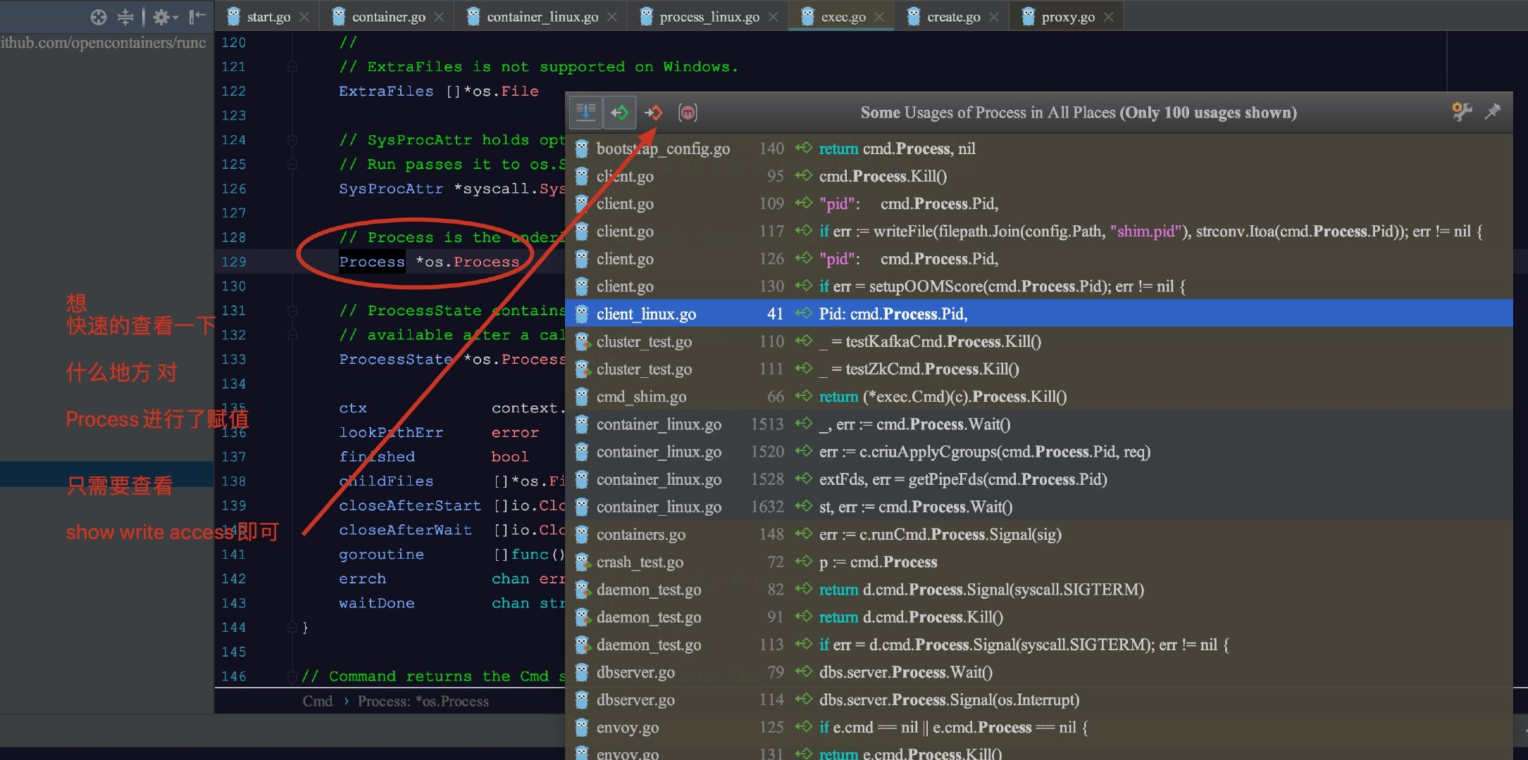 Goland show access show 以及 show write access_show read accessCSDN博客
