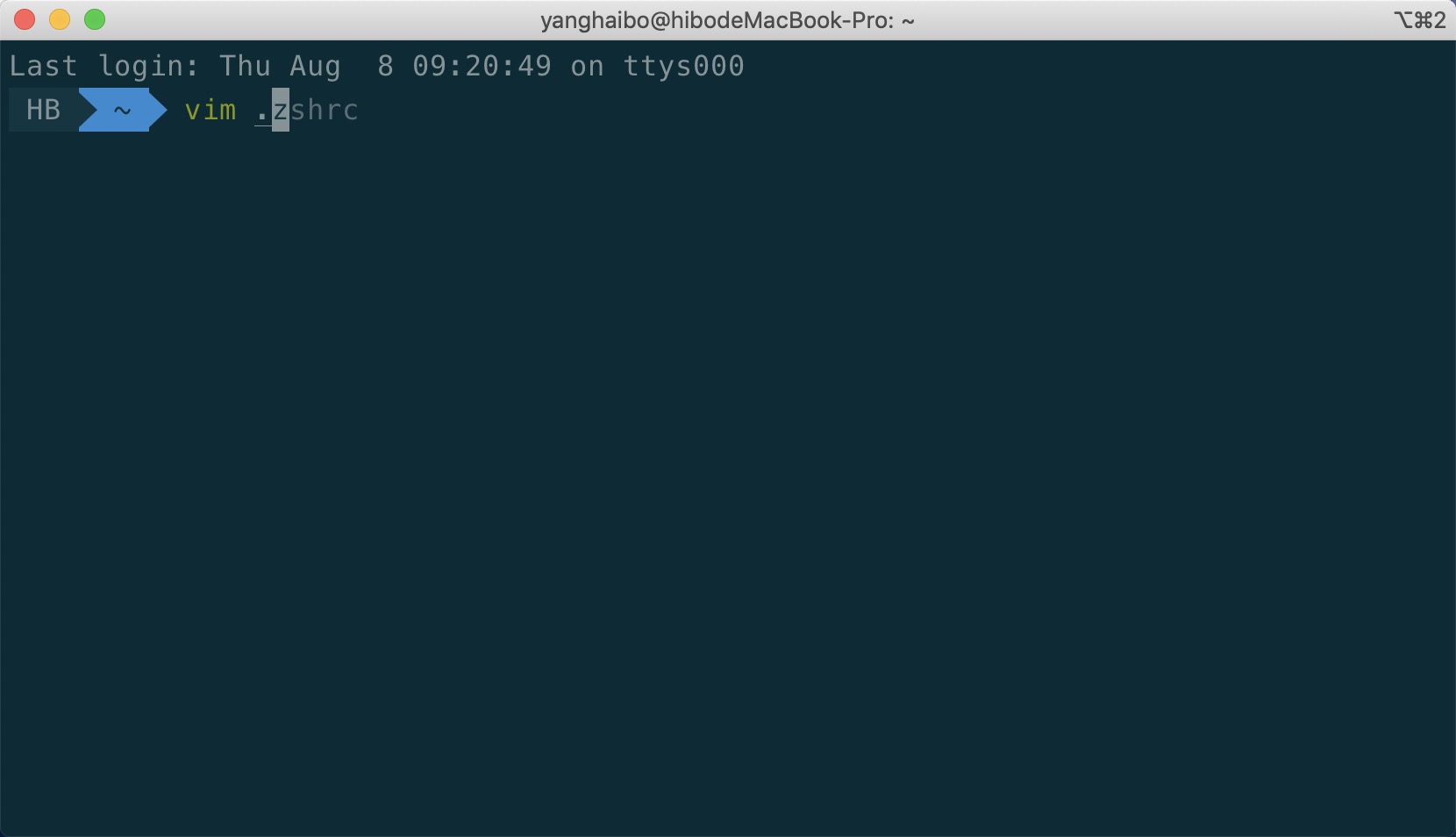 iTerm2 + oh-my-zsh + agnoster