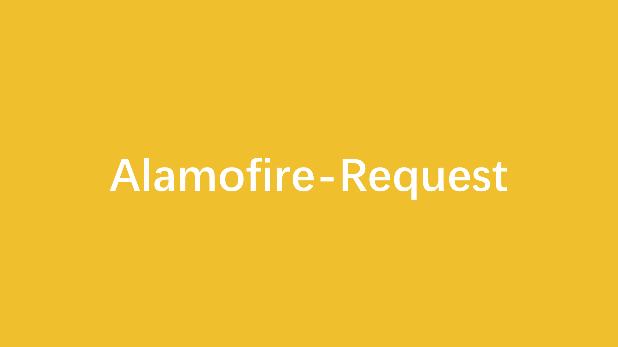 Alamofire-Request