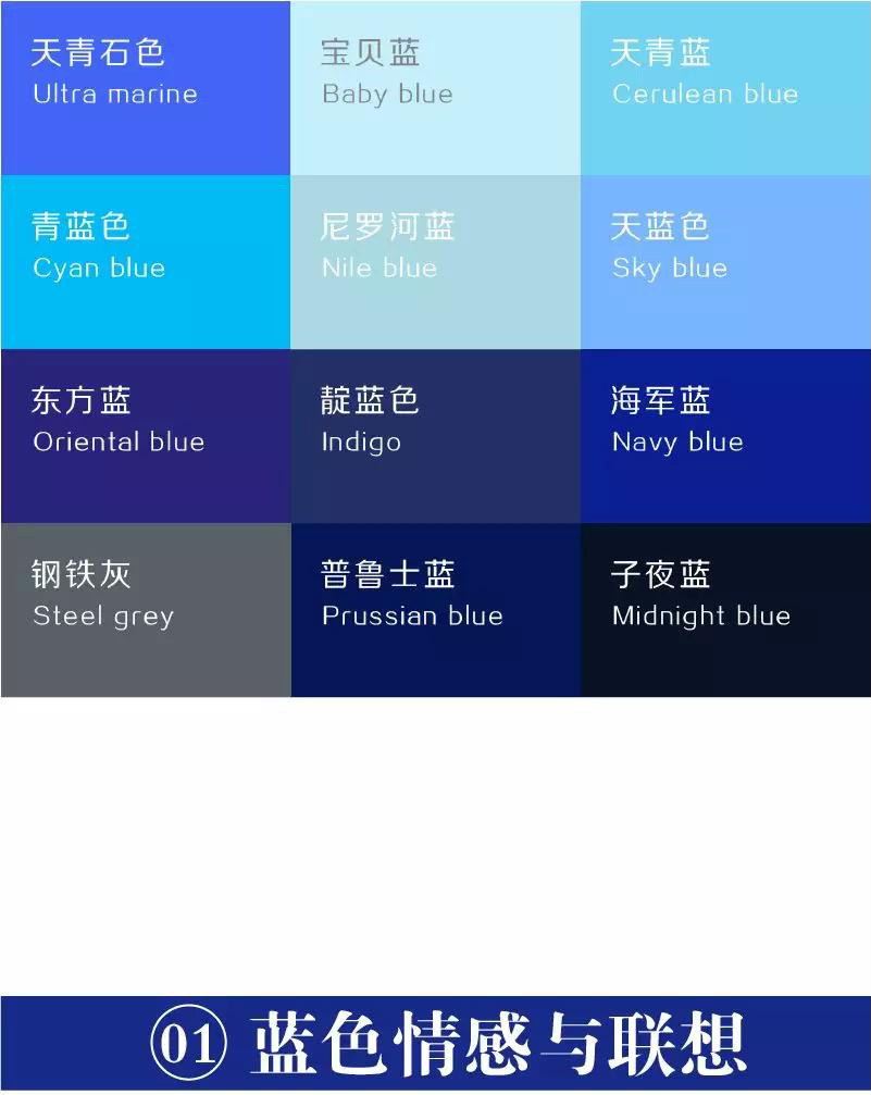 配色攻略蓝色篇
