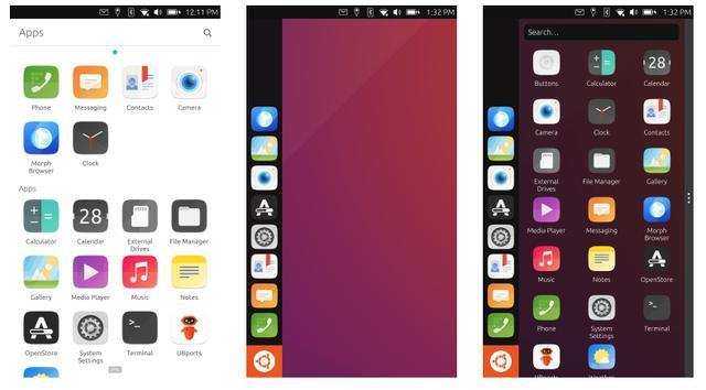 Ubuntu Touch的 "主屏幕 "的Unity 8