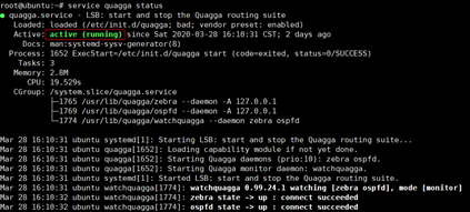 Debian quagga ospf настройка