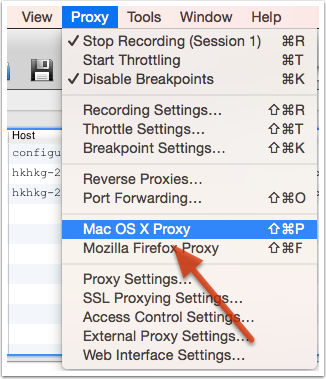 Mac OS X Proxy