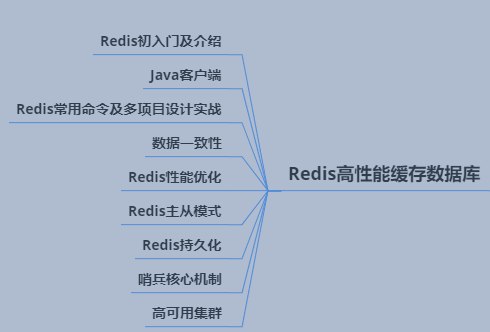 Redis高性能缓存数据库-技能图