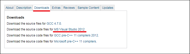 Descargar MS Visual Studio 2012