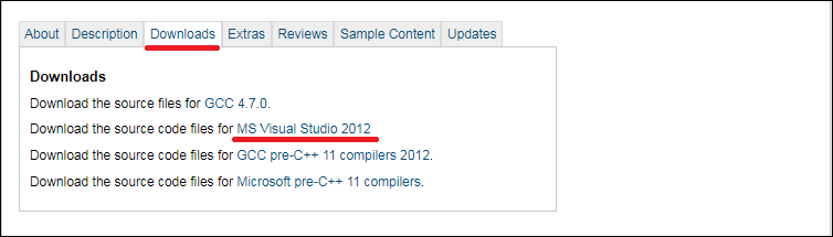 ダウンロードMSのVisual Studio 2012