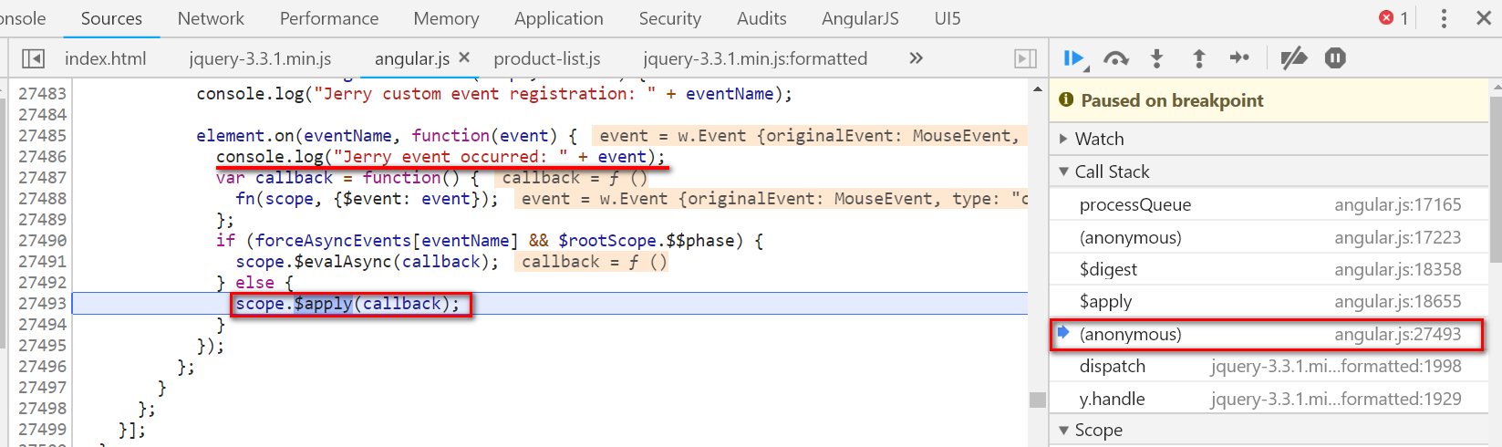 Angular的scope. apply和CRM WebClient UI的modify方法