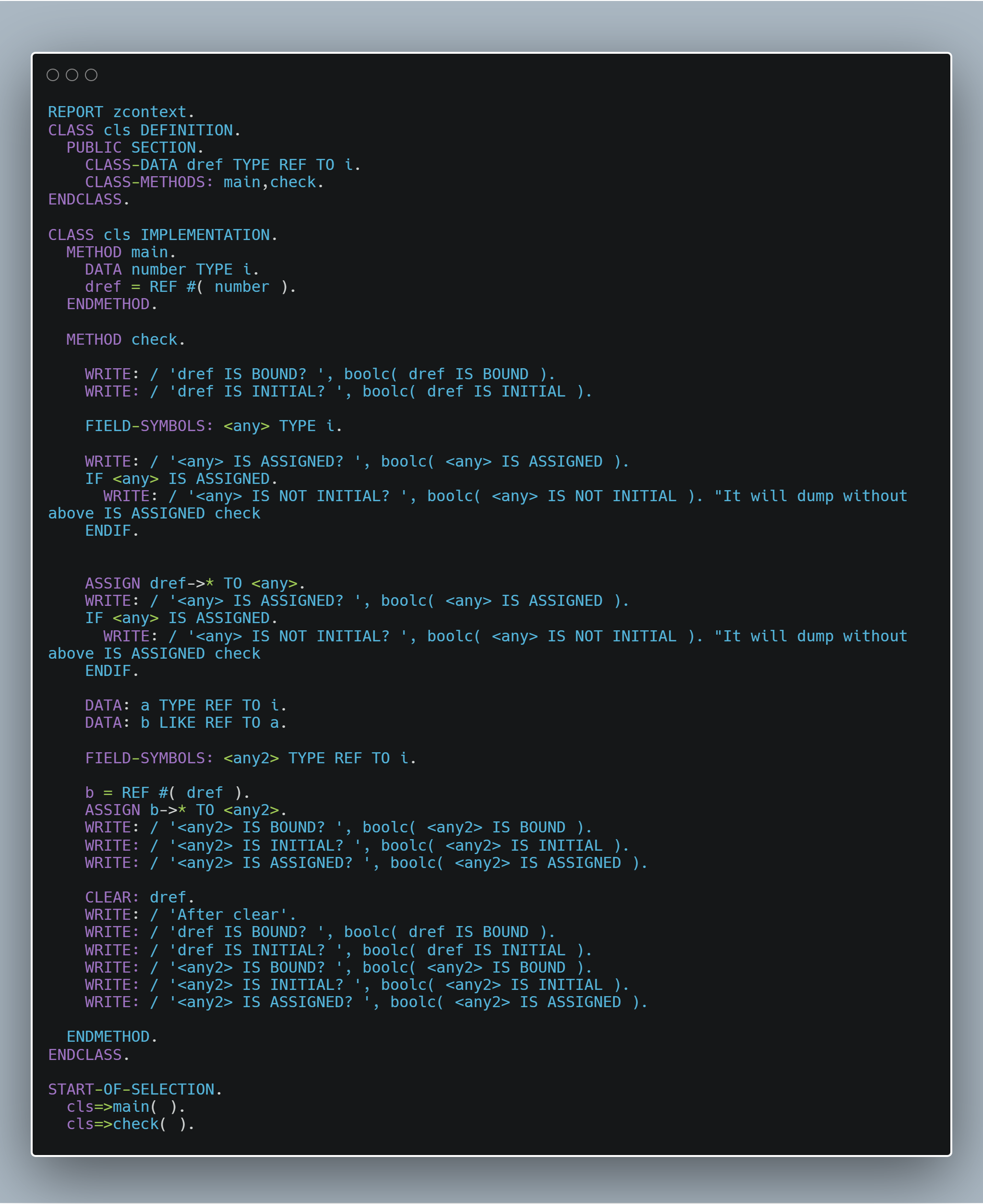 SAP ABAP一组关键字 IS BOUND, IS NOT INITIAL和IS ASSIGNED的用法剖析