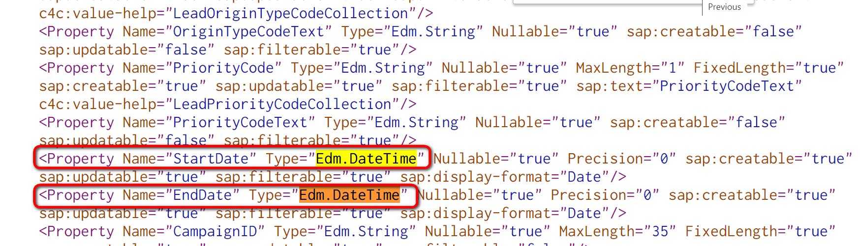 如何在postman里为类型为Edm.DateTime的OData参数指定正确格式的值